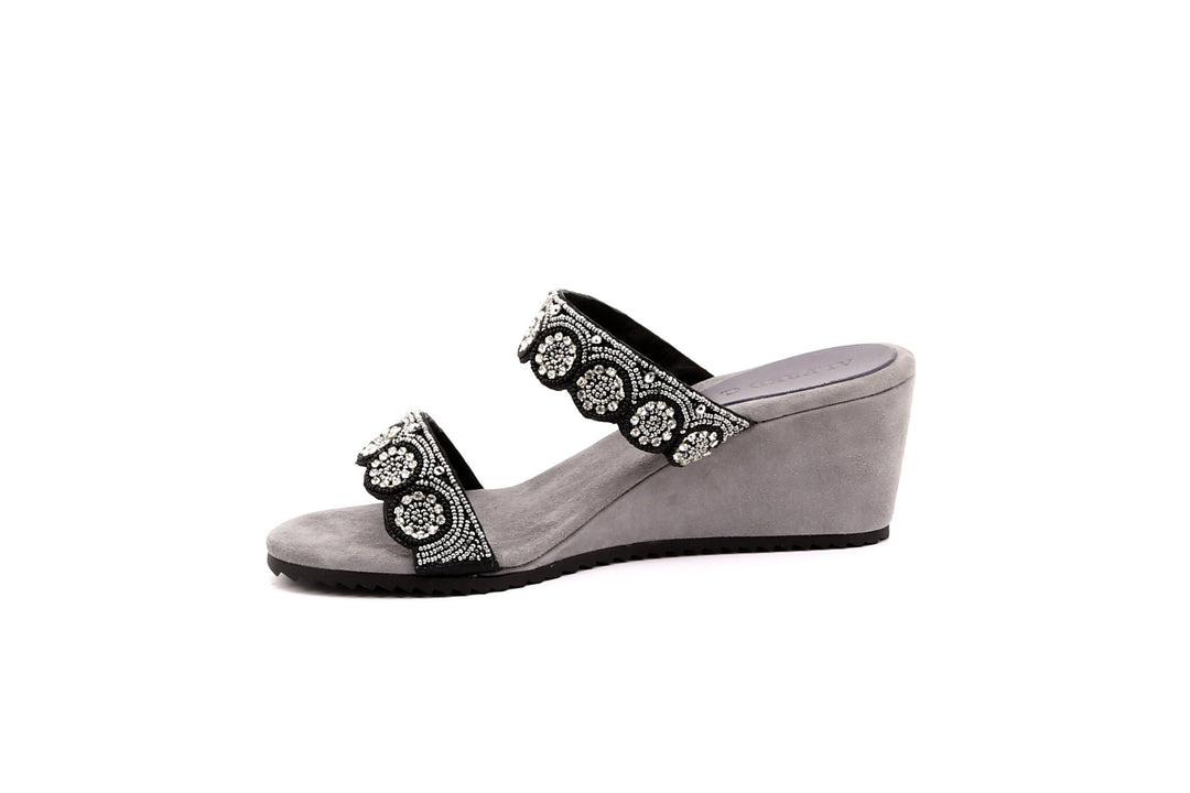 Eliana Women's Wedge Sandals in Leather with EVA Soles - Alfred Cloutier Ltd. - Canada