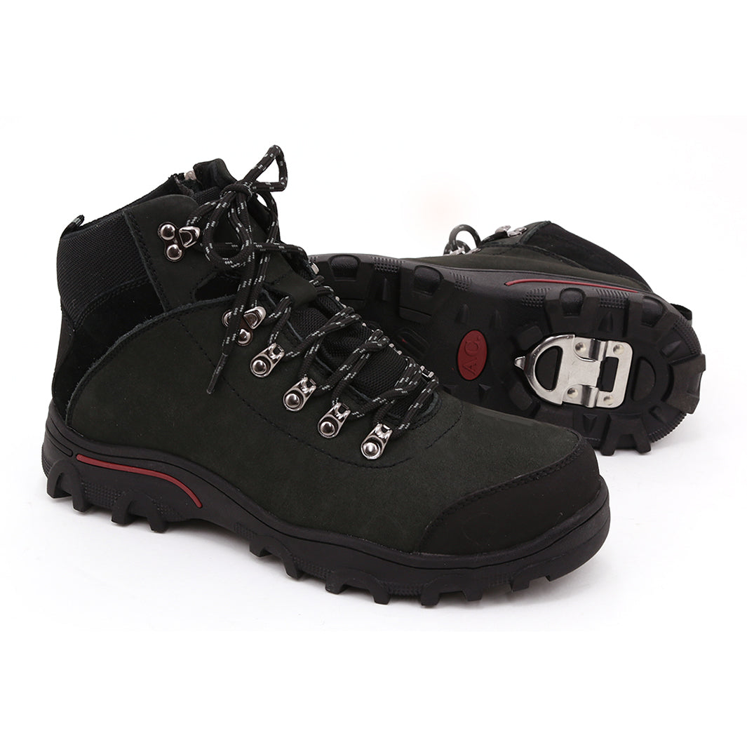 Bottes en deals nubuck noir
