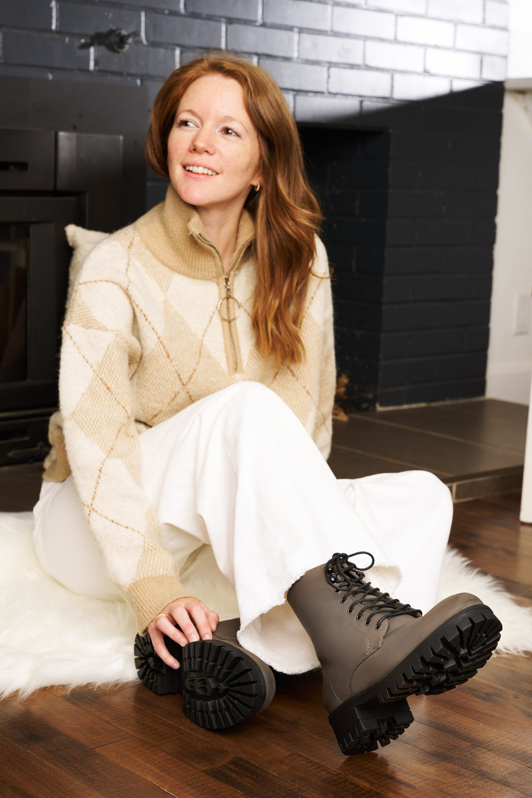 Jessie - Bottes en cuir imperméable de qualité supérieure