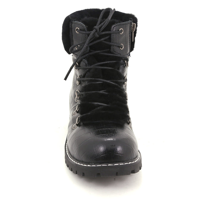 Aisha Croco - Boots in Waterproof Leather with Retractable Cleats