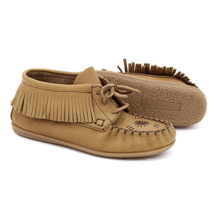 ZEROSTRESS ARYA Pantoufles Mocassins en cuir d'orignal pour femmes