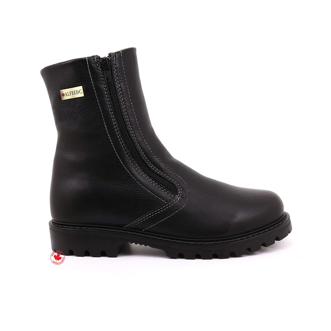 Jerry - Bottes en cuir imperméable avec crampons pivotants