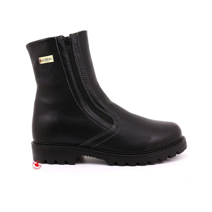 Bottes d'hiver Jerry pour hommes en cuir avec crampons pivotants