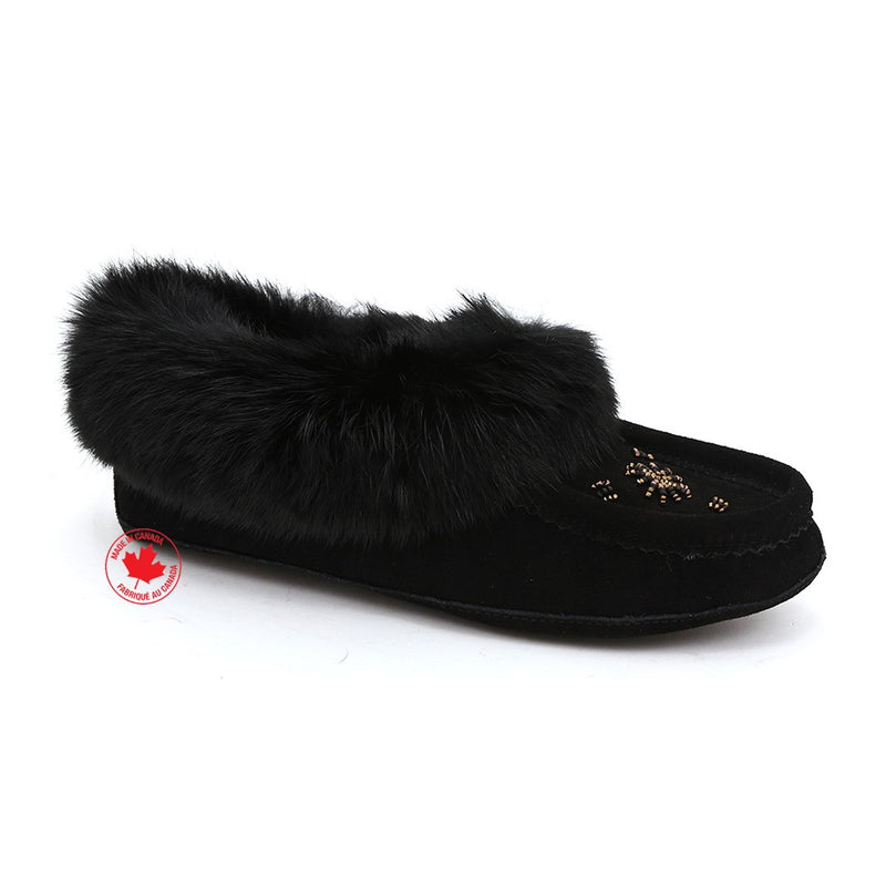 ZEROSTRESS LEELA Pantoufles Mocassins pour femmes  en suède et lapin