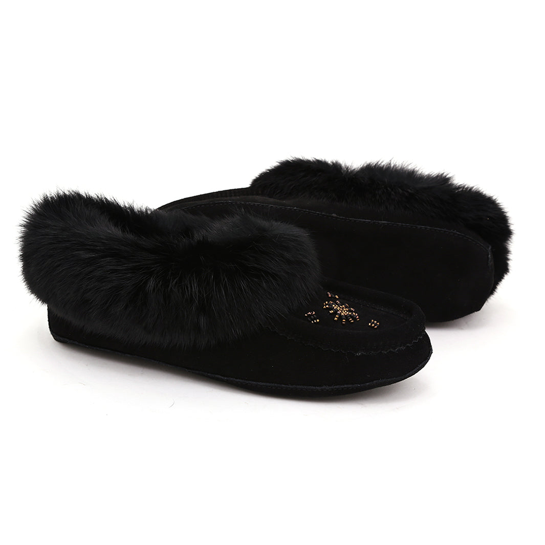 ZEROSTRESS LEELA Women's Moccasins Slippers in Suede and Rabbit
