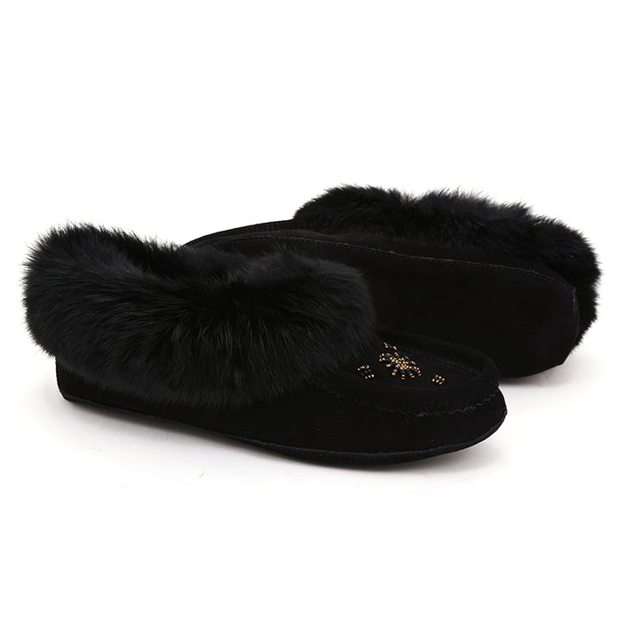 ZEROSTRESS LEELA Women's Moccasins Slippers in Suede and Rabbit