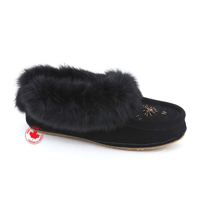 ZEROSTRESS LOLA Women's Moccasins Slippers Suede and Rabbit