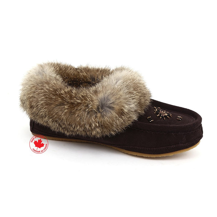 ZEROSTRESS LOLA Women's Moccasins Slippers Suede and Rabbit