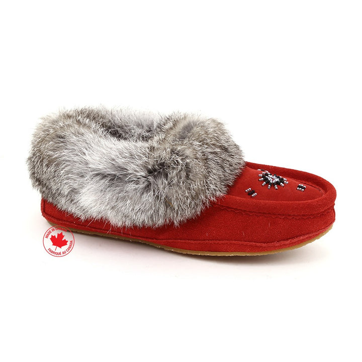 ZEROSTRESS LOLA Women's Moccasins Slippers Suede and Rabbit