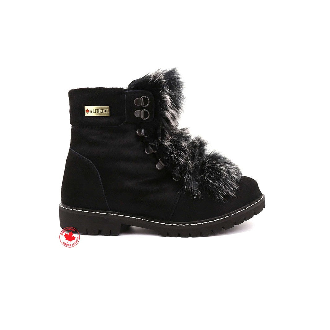 Bella Women's Winter Boots with Faux Fur and Retractable Cleats