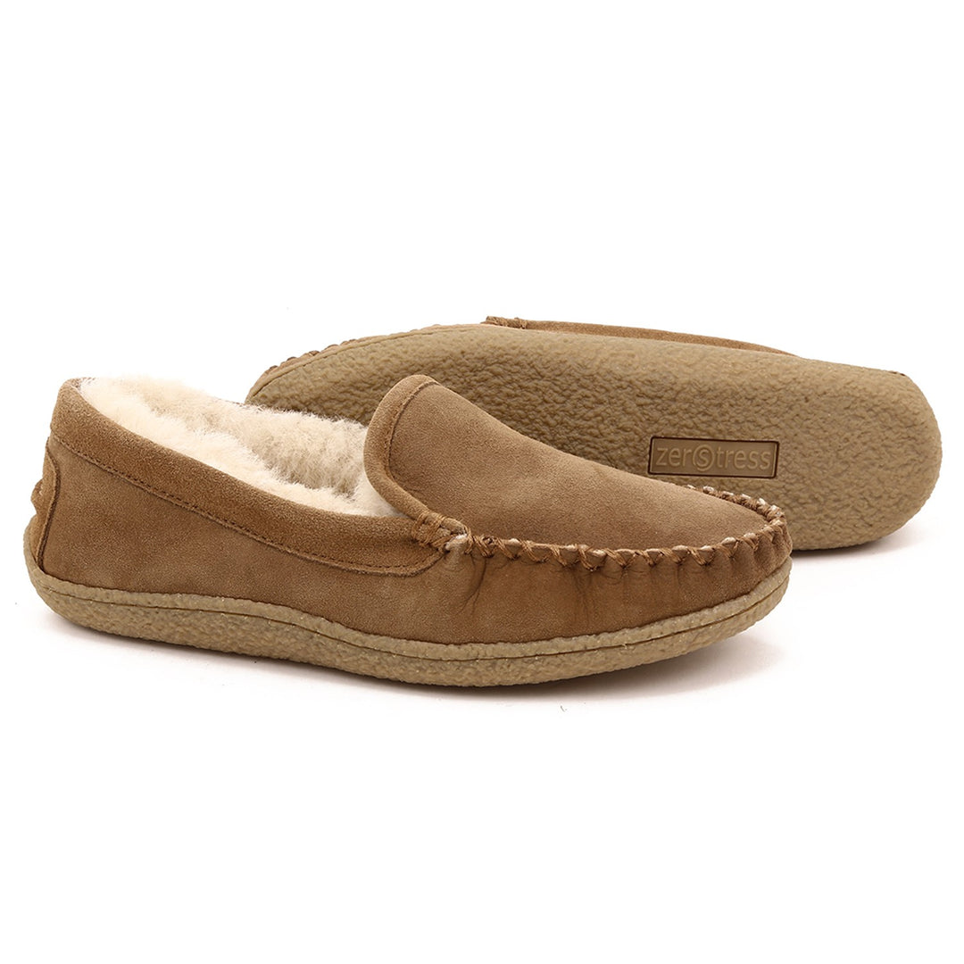 ZEROSTRESS CHAMPLAIN Pantoufles Hommes Peau de mouton