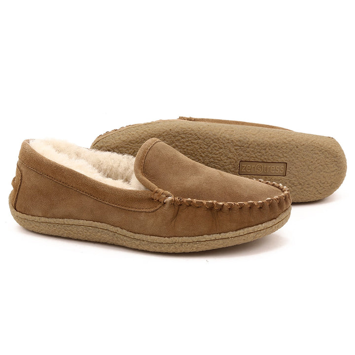 ZEROSTRESS CHAMPLAIN Pantoufles Hommes Peau de mouton