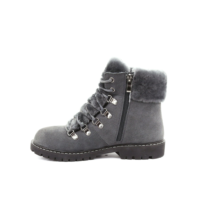 Aisha - Boots in Waterproof Suede with Retractable Cleats