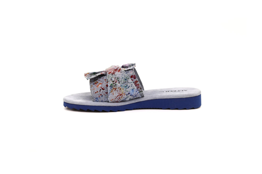 Amelia Women's Sandals in Printed Suede with EVA Soles - Alfred Cloutier Ltd. - Canada