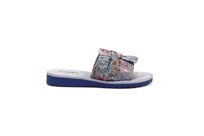 Amelia Women's Sandals in Printed Suede with EVA Soles - Alfred Cloutier Ltd. - Canada