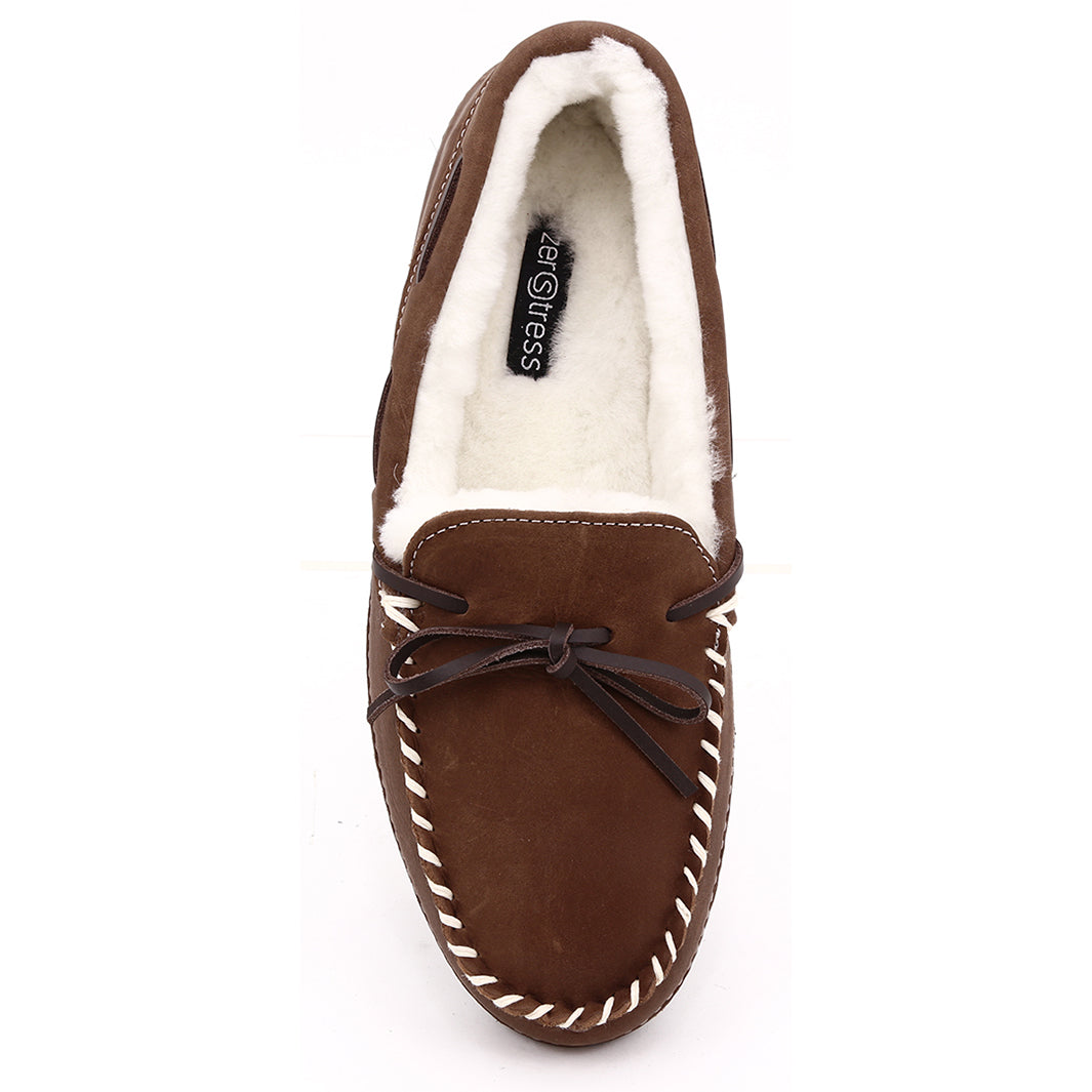 ZEROSTRESS FRANKLIN Men's Moccasins Slippers Leather and Shearling