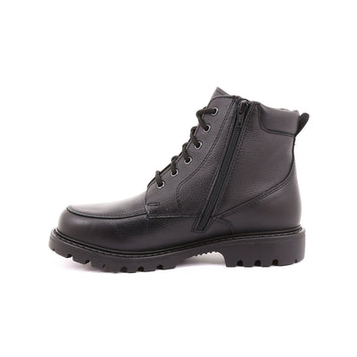 Bottes d'hiver pour hommes James en cuir avec crampons pivotants