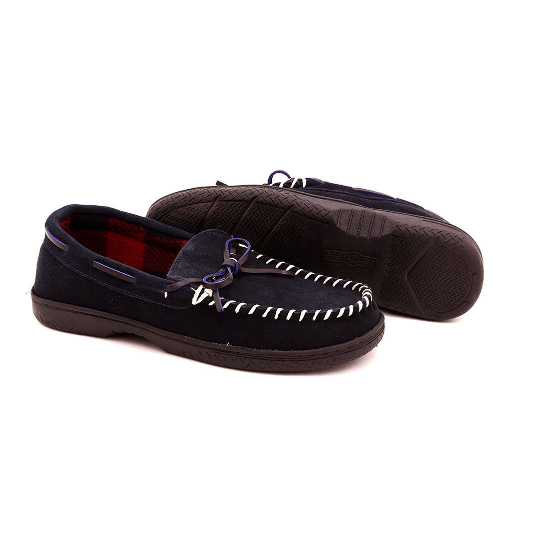 ZEROSTRESS JASON Men's Moccasins Slippers Genuine Suede