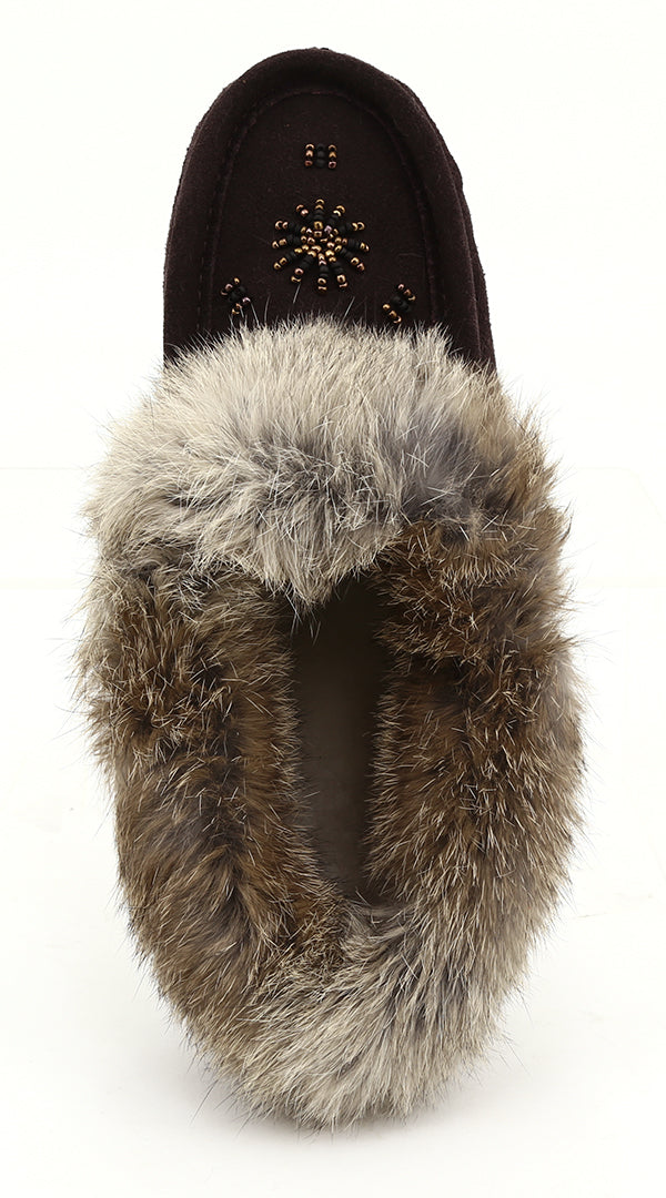 ZEROSTRESS LEELA Women's Moccasins Slippers in Suede and Rabbit