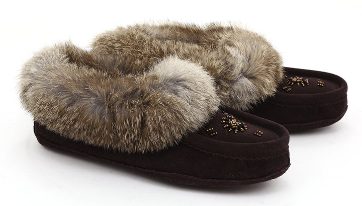 ZEROSTRESS LEELA Women's Moccasins Slippers in Suede and Rabbit