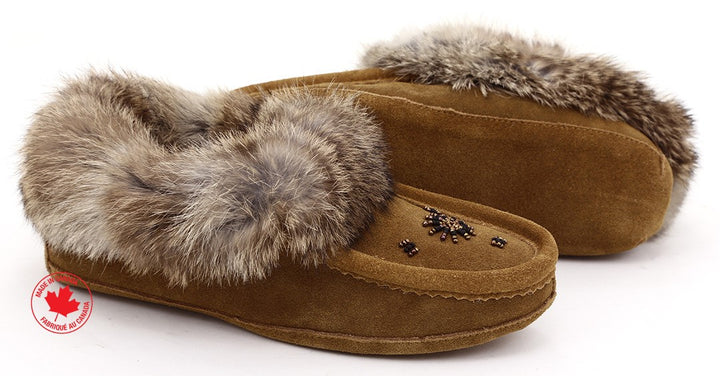 ZEROSTRESS LEELA Women's Moccasins Slippers in Suede and Rabbit