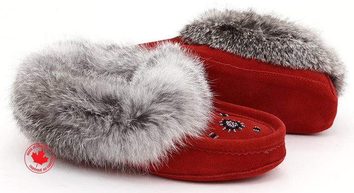 ZEROSTRESS LEELA Women's Moccasins Slippers in Suede and Rabbit