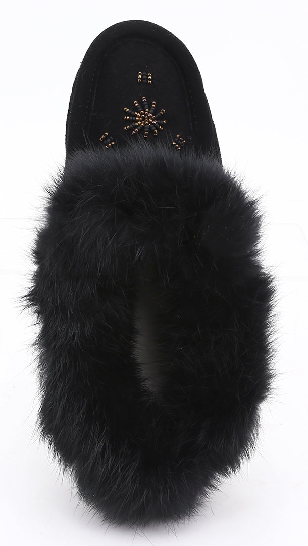 ZEROSTRESS LOLA Women's Moccasins Slippers Suede and Rabbit