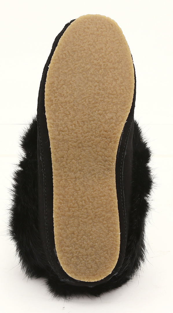 ZEROSTRESS LOLA Women's Moccasins Slippers Suede and Rabbit