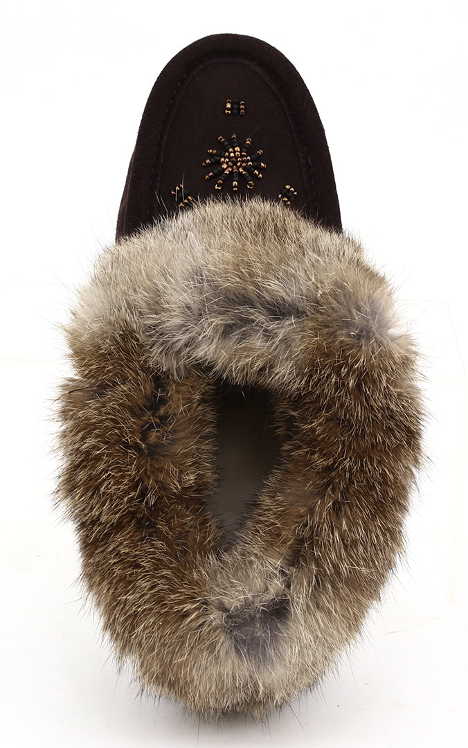 ZEROSTRESS LOLA Women's Moccasins Slippers Suede and Rabbit