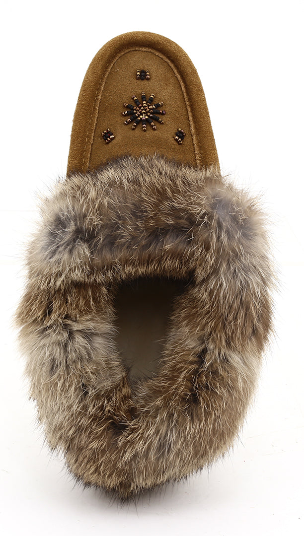 ZEROSTRESS LOLA Women's Moccasins Slippers Suede and Rabbit