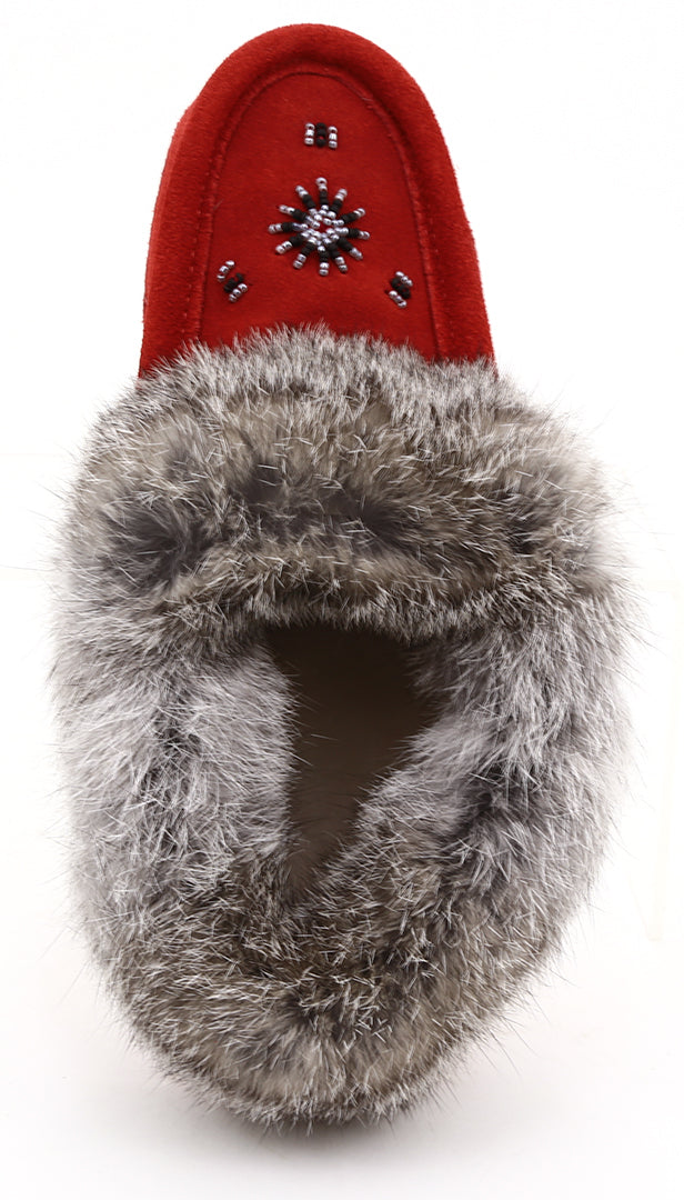 ZEROSTRESS LOLA Women's Moccasins Slippers Suede and Rabbit
