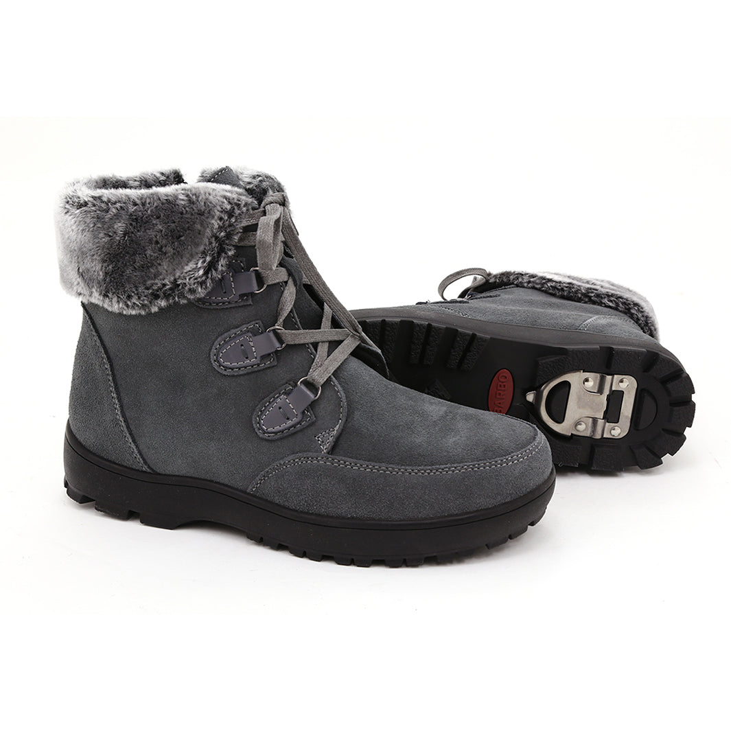Tamika - Boots in Waterproof Suede with Retractable Cleats