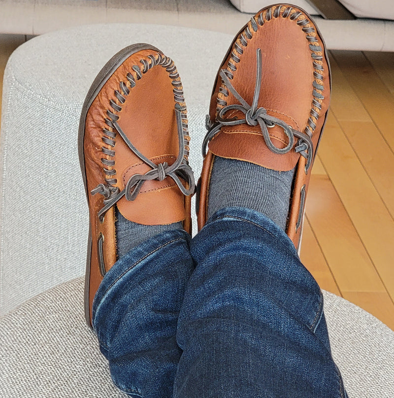 ZEROSTRESS YUMA Pantoufles Mocassins Hommes en Cuir