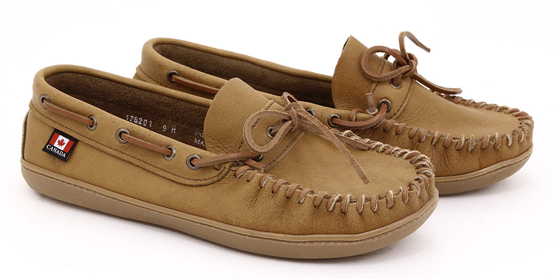 All leather moccasin slippers hot sale