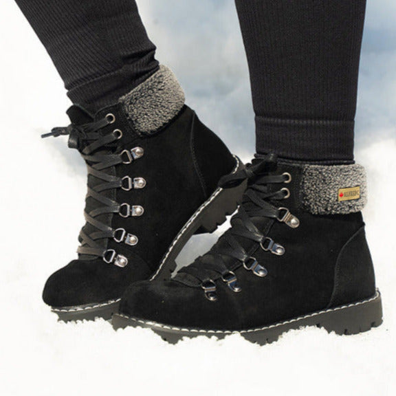 Amy - Boots in Waterproof Suede with Retractable Cleats