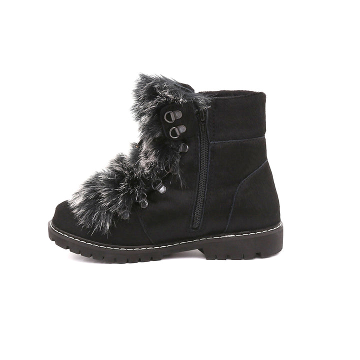 Bella Women's Winter Boots with Faux Fur and Retractable Cleats