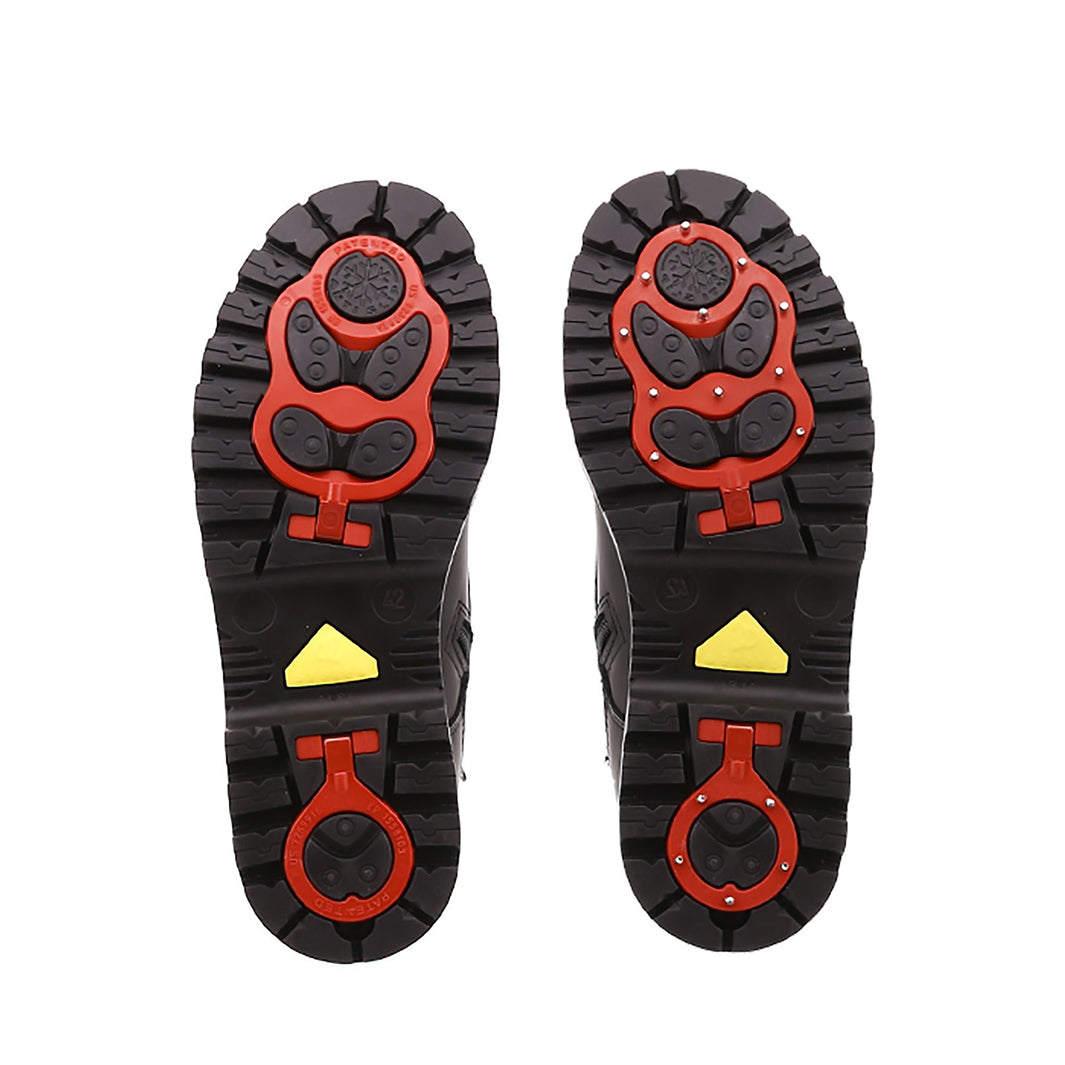 James - Bottes en cuir imperméable avec crampons pivotants