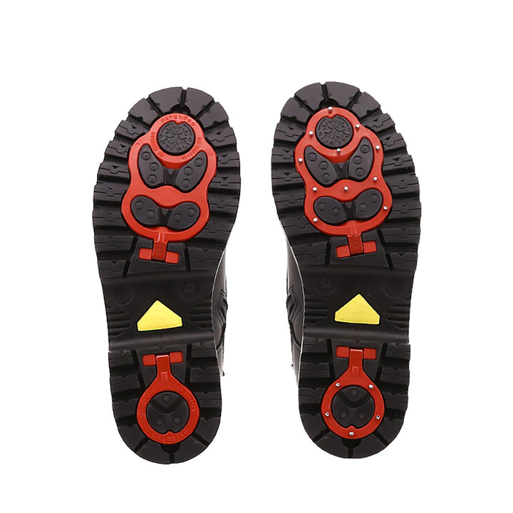 James - Bottes en cuir imperméable avec crampons pivotants